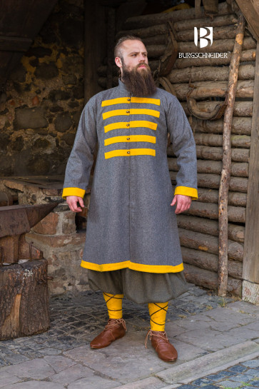 Rus Coat Bartosz Dark Grey/Yellow