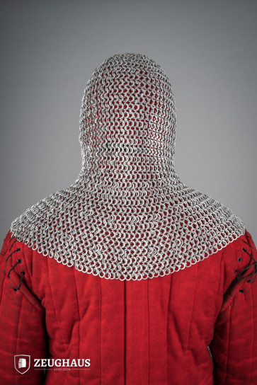 Roundring Riveted Chainmail Hood 10 mm Aluminium