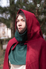 Hooded Cloak Hibernus - Wool Red