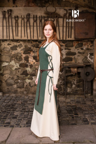 Medieval Garment Set Gyda with Underdress and Apron Dress