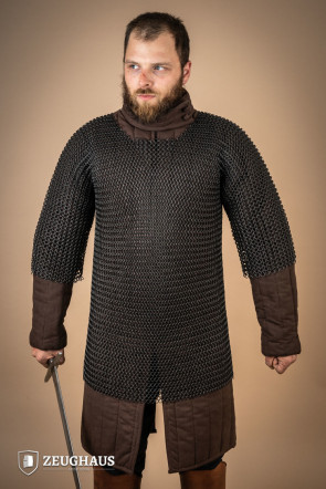 Roundring Chainmail Haubergeon 10mm Burnished