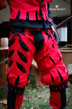 Landsknecht Pant Leg Imperialis - Cuts Red/Black