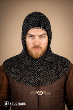 Roundring Chainmail Hood 10 mm Burnished