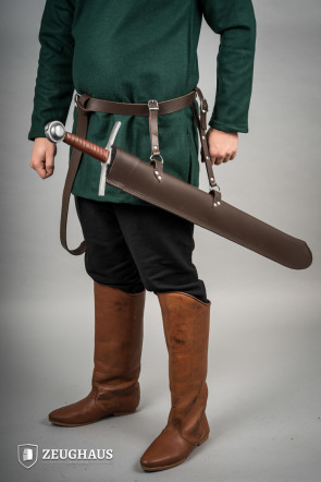 LARP Leather Scabbard Brown