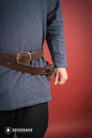 Belt with sword holder Brown