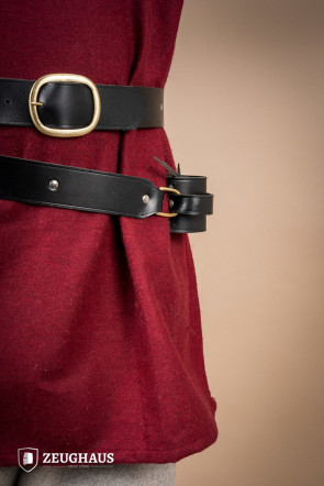 Belt with sword holder Black