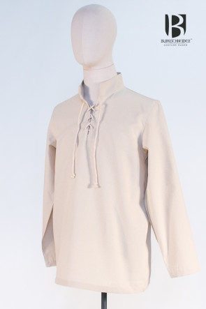 Laced Shirt Tristan by Burgschneider in natural white