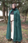 Hooded Cloak Hibernus - Wool Green